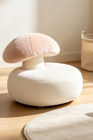 Mushroom Shaped Kids Low Chair